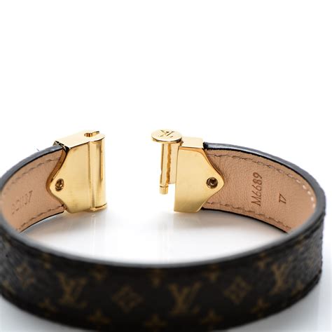 louis vuitton nano monogram bracelet fake|louis vuitton leather monogram bracelet.